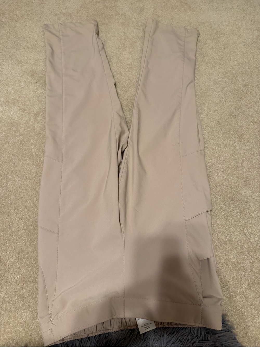 WonderWink Slim Taupe Work Skinny Scrub Pants